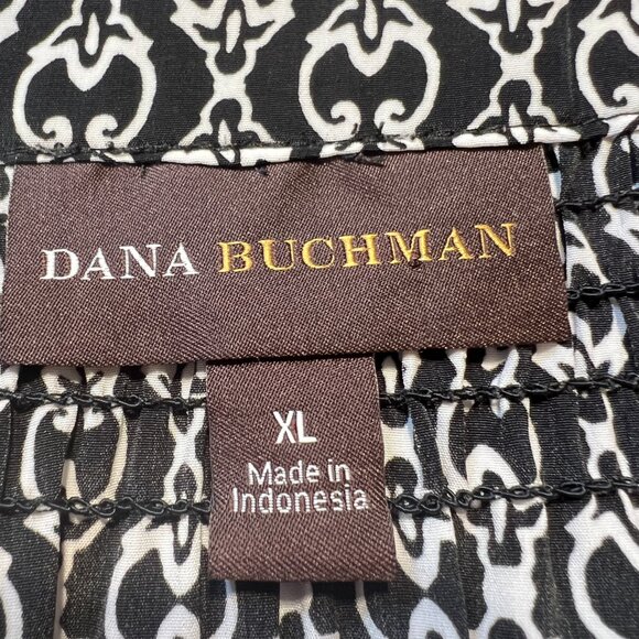 🖤Dana Buchman XL White & Black Top Classic Chic Elegance - Picture 9 of 13